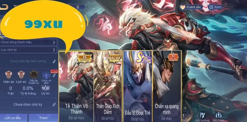 NGỘ VÕ THÁNH KẸP NHƯ HÌNH 99XU