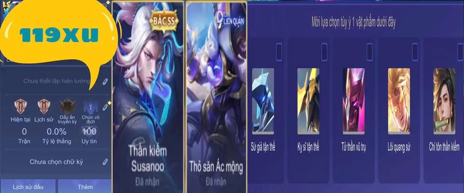 REG RICHTER + SLIM + RƯƠNG TÙY CHỌN 119XU
