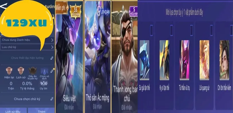 REG PHIDEP + SLIM + RYO + RƯƠNG TÙY CHON 129XU