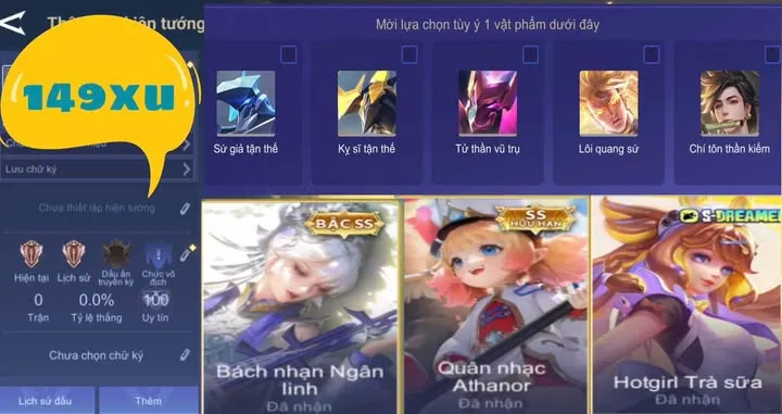 REG 3 SP KẸP RƯƠNG TÙY CHỌN 149XU