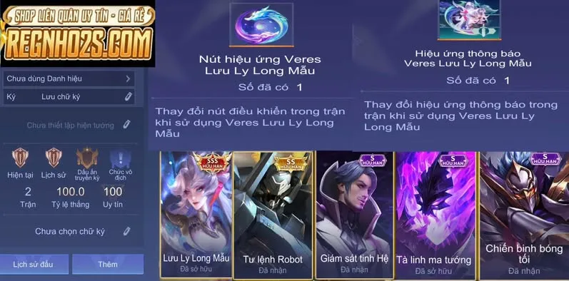 REG VERES 3S CÓ THÔNG BÁO HẠ + NÚT KẸP CHUYÊN TOP 250K