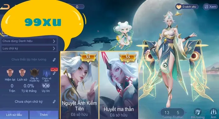 REG NATA KIẾM TIÊN + VIO HUYẾT MA 99XU