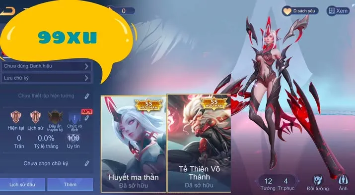 REG NGỘ TỀ KẸP VIO HUYẾT MA 99XU